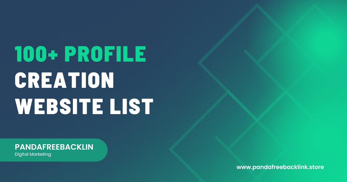 free profile creation sites